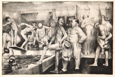 Die Dusche, 1917 von George Wesley Bellows